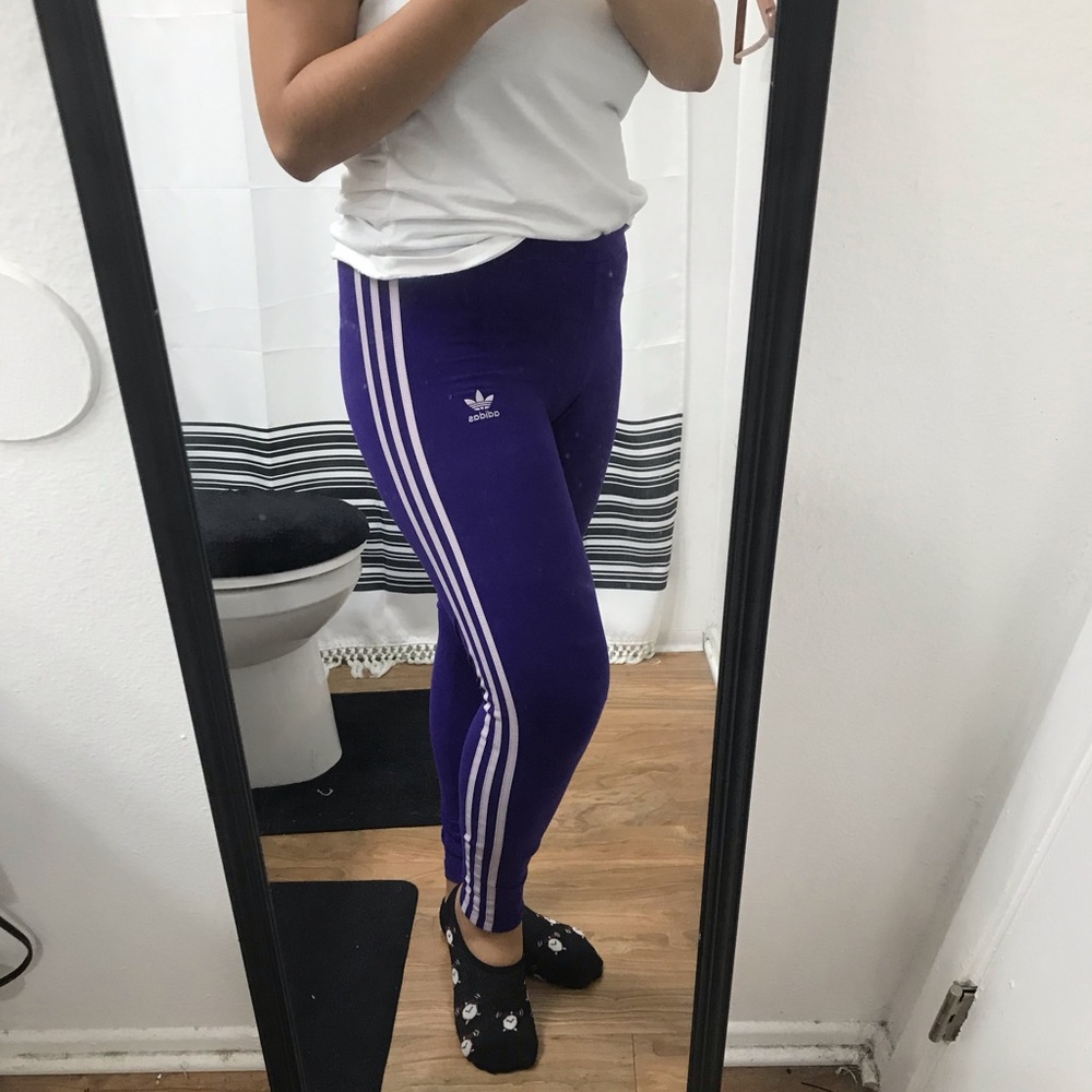 🌿 Adidas Purple Leggings